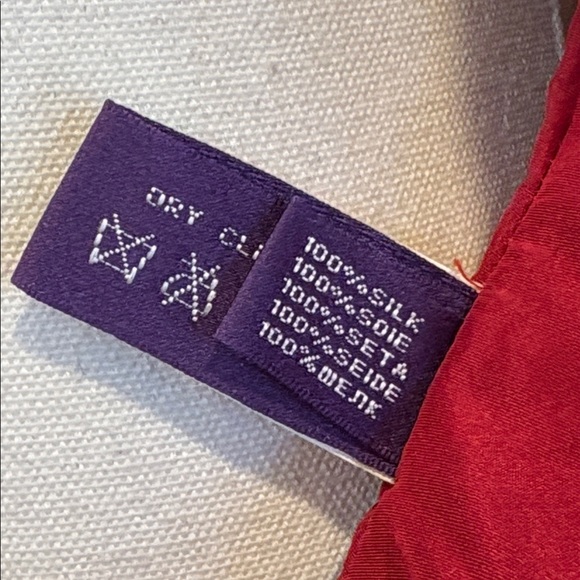 Vintage Ralph Lauren Collection Red Silk Flared A-Line Princess Coat size 8 NWT - Picture 13 of 16